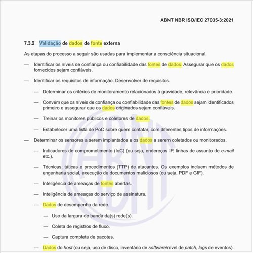 Como deve ser feita a validação de dados de fonte externa?