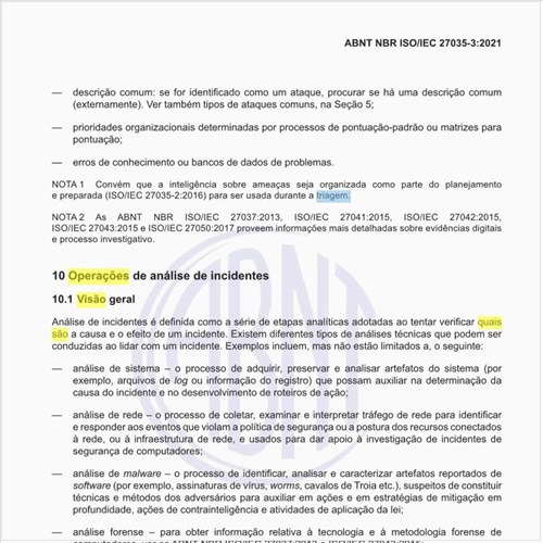 Quais são as operações de triagem de incidentes?