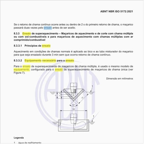 Qual deve ser o equipamento necessário para o ensaio de superaquecimento?
