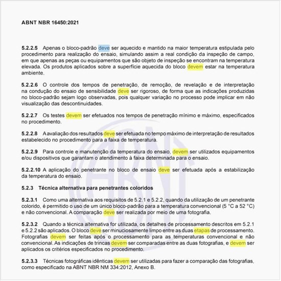 Como deve ser feito o registro do ensaio?