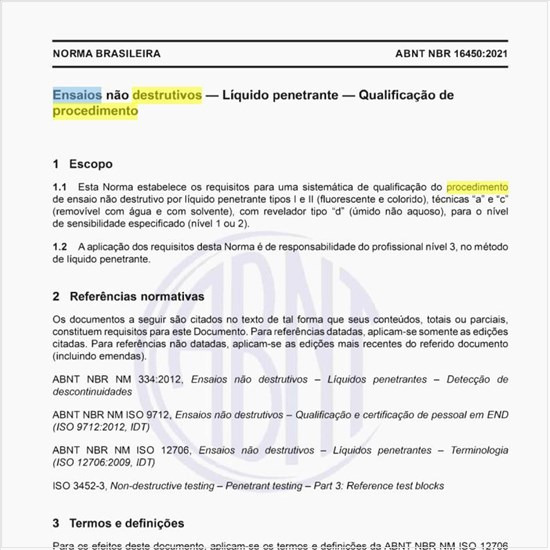 O que é a qualificação de procedimento de ensaios não destrutivos (END)?