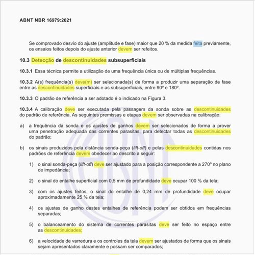 Como deve ser feita a detecção de descontinuidades subsuperficiais?