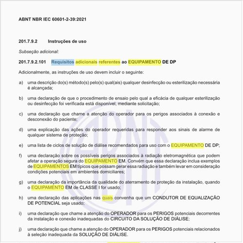 Quais são os requisitos adicionais referentes ao equipamento de DP?