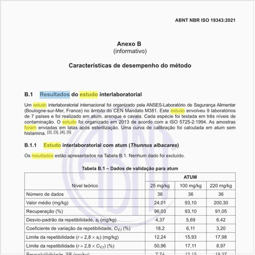Quais foram os resultados do estudo interlaboratorial?