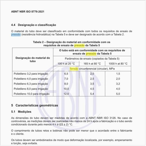 Quais são as designações e as classificações dos tubos?