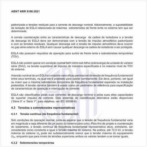 O que caracterizam as sobretensões temporárias?