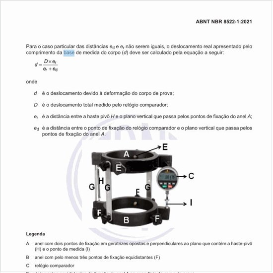 Qual seria o exemplo de um compressômetro com base dependente?