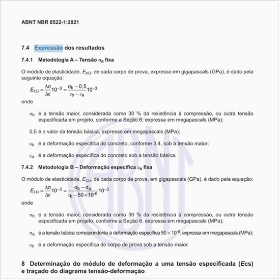 Como deve ser feita a expressão dos resultados?