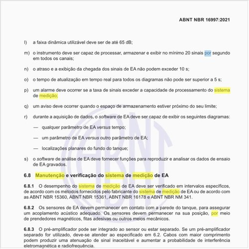 Por que fazer a manutenção e a verificação do sistema de medição de emissão acústica (EA)?