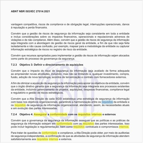 Como se deve assegurar a conformidade com os requisitos internos e externos?