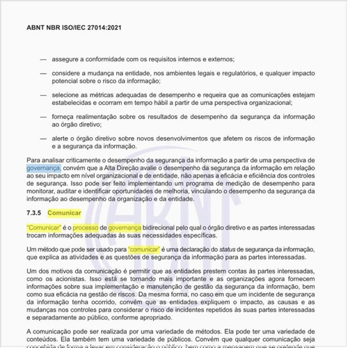 O que significa comunicar o processo de governança bidirecional?