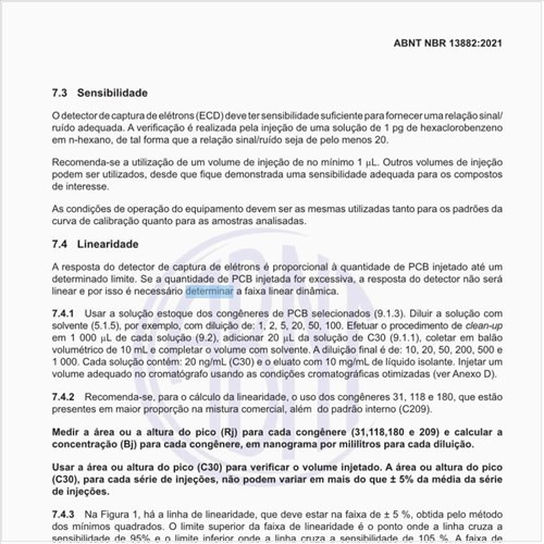 Como determinar a linearidade?