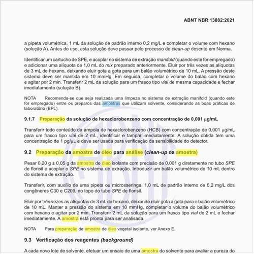 Como fazer a preparação da amostra de óleo para análise (clean-up da amostra)?