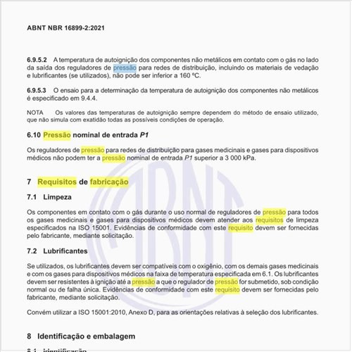 Quais são os requisitos de fabricação dos reguladores?