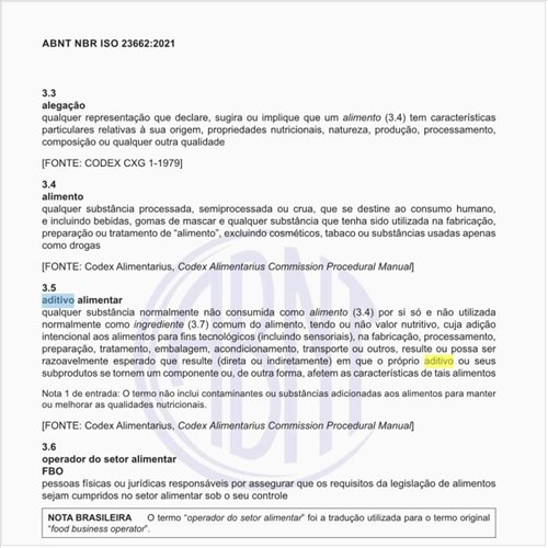 O que é um aditivo alimentar?