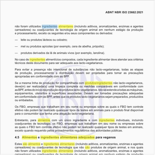 O que são os alimentos e ingredientes alimentares adequados para veganos?