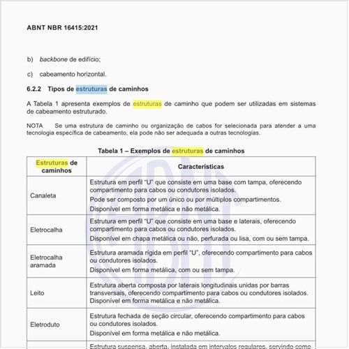 Como deve ser feita a seleção de estruturas de caminhos?