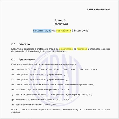 Como executar a determinação da resistência à intempérie?