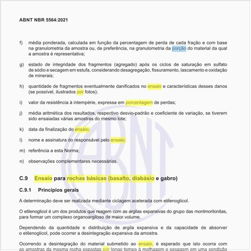 Por que fazer o ensaio para rochas básicas (basalto, diabásio e gabro)?
