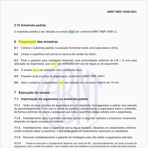 Como deve ser a preparação das amostras?