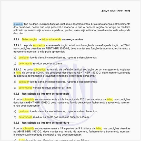 Qual o limite da deformação da folha submetida a carregamentos?