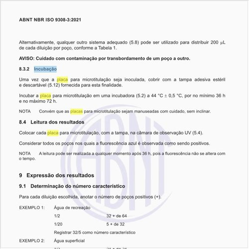 Como deve ser feita a incubação na placa para microtitulação?