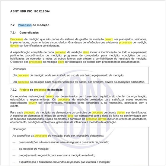 Como deve ser executado o projeto do processo de medição?