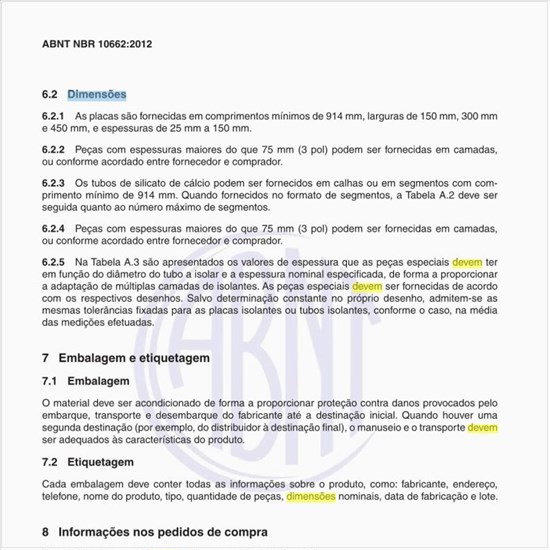 Quais devem ser as dimensões das placas?