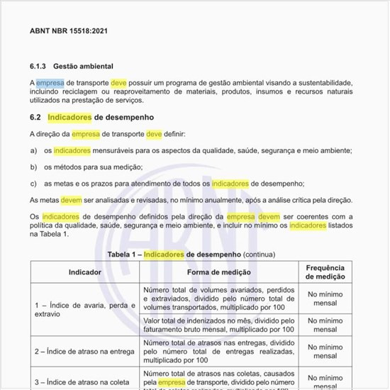 Como a empresa deve definir os indicadores de desempenho?