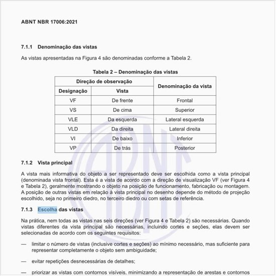 Como fazer a escolha das vistas?