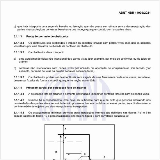 Como deve ser feita a proteção por meio de obstáculos?