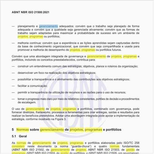 No que consistem as normas sobre gerenciamento de projetos, programas e portfólios?