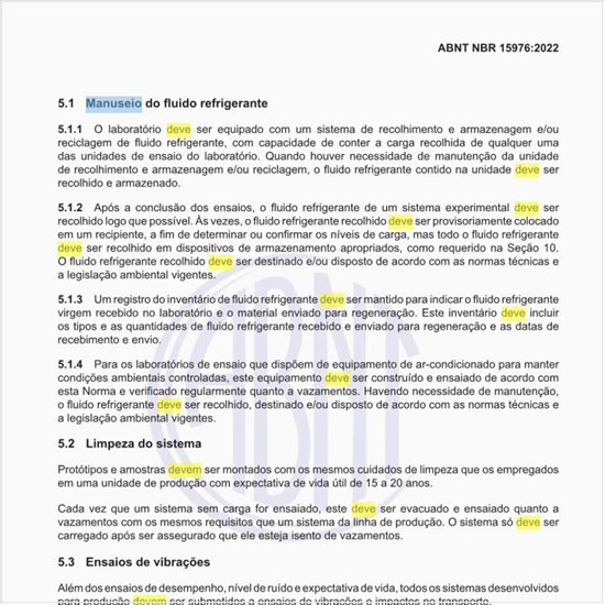 Como deve ser executado o manuseio do fluido refrigerante?