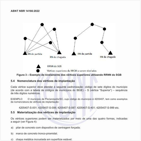 Como fazer a materialização dos vértices de implantação?