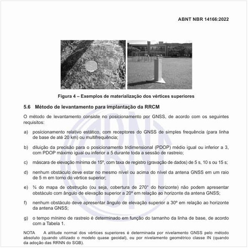 Qual é o método de levantamento para implantação da rede de referência cadastral municipal (RRCM)?