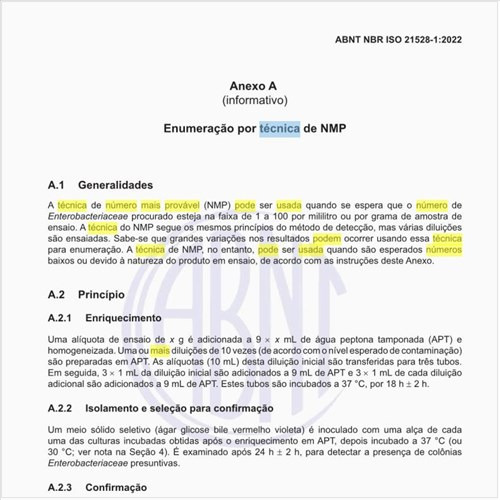Como pode ser usada a técnica de número mais provável (NMP)?
