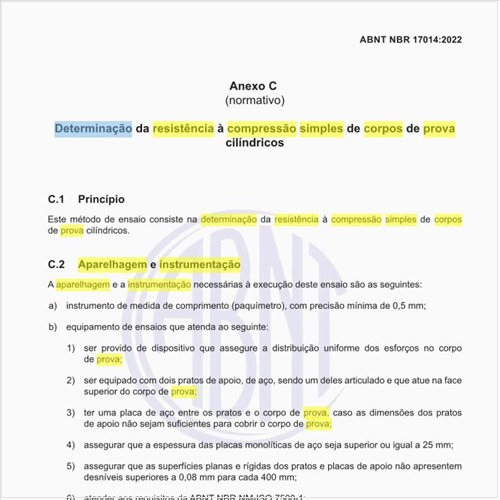 Qual deve ser a aparelhagem e instrumentação para a determinação da resistência à compressão simples de corpos de prova cilíndricos?