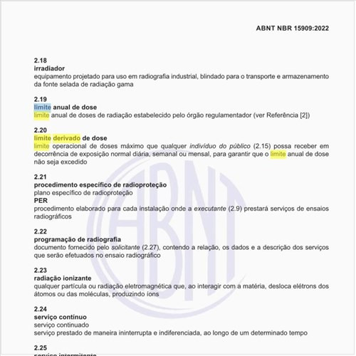 O que é um limite derivado de dose?