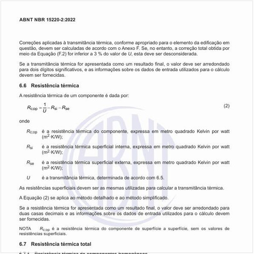 Como se calcula a resistência térmica total de um componente?