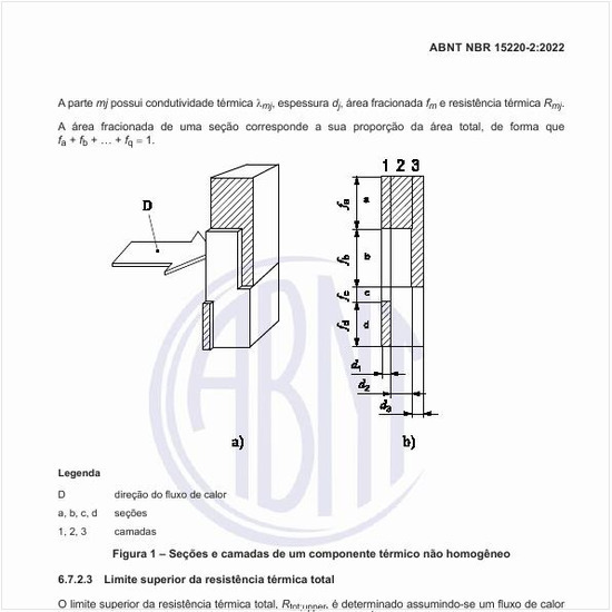 Qual é o limite superior da resistência térmica total?