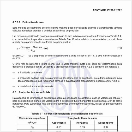 Quais são os valores convencionais de resistências superficiais?