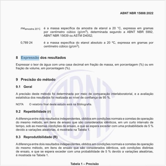 Como deve ser feita a expressão dos resultados?