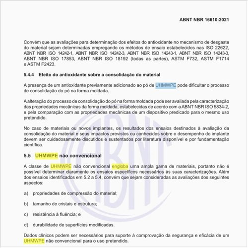 O que engloba o UHMWPE não convencional?