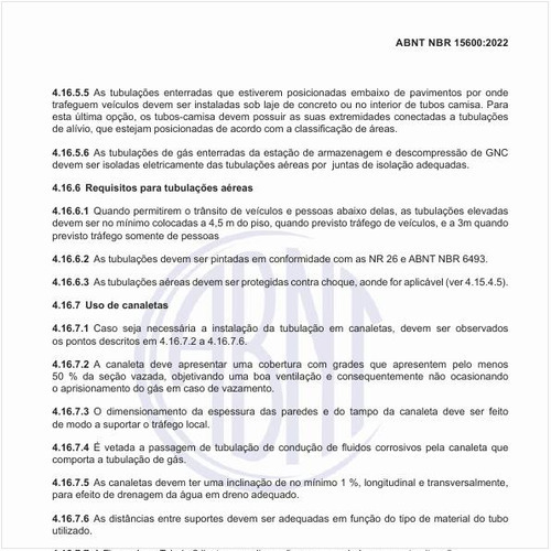 Quais são os requisitos para a tubulações aéreas?