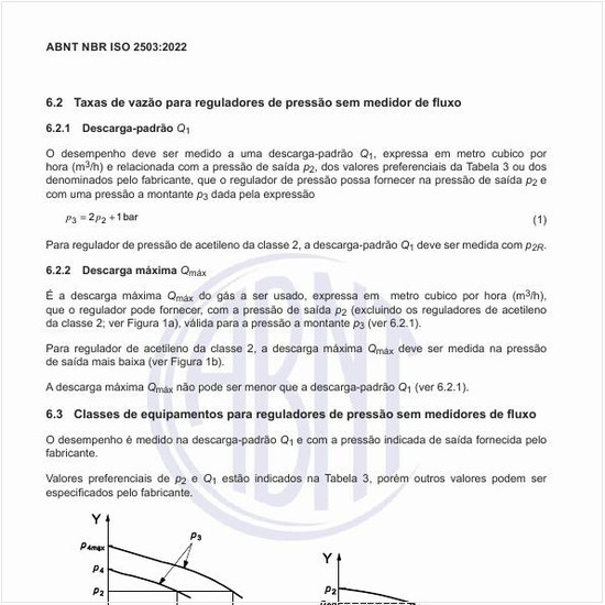 Quais são as taxas de vazão para reguladores de pressão sem medidor de fluxo?