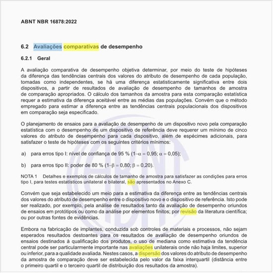 Quais são as avaliações comparativas de desempenho?