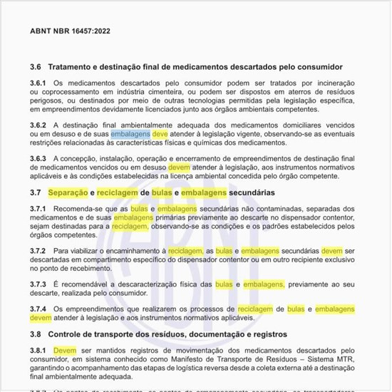 Como deve ser feita a separação e a reciclagem de bulas e embalagens secundárias?