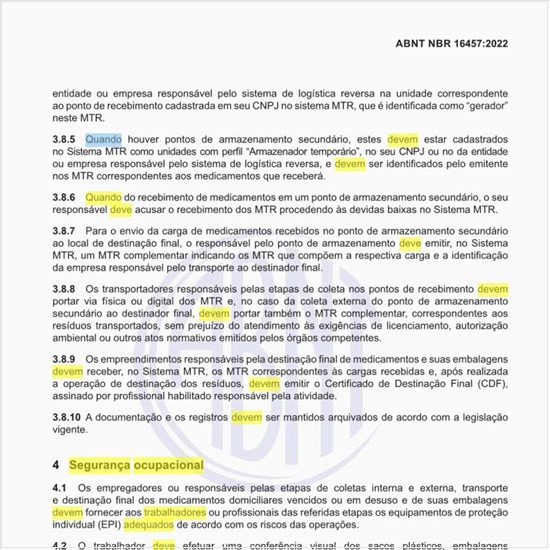 Qual deve ser a segurança ocupacional dos trabalhadores qua manuseiam esses resíduos?