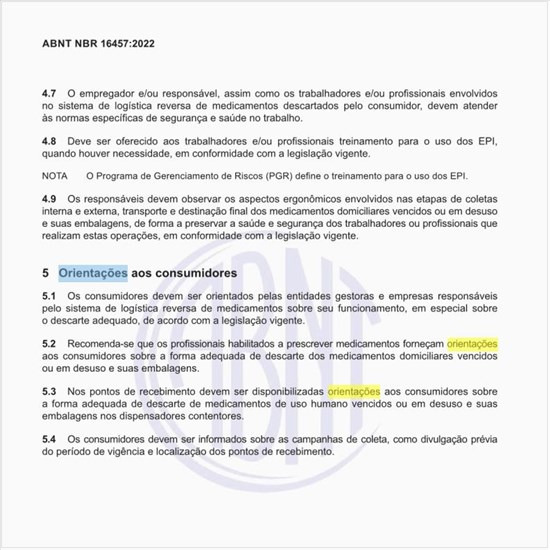 Quais são as orientações aos consumidores?