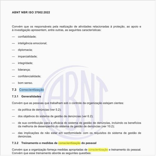 O que deve ser feito em relação à conscientização das pessoas?